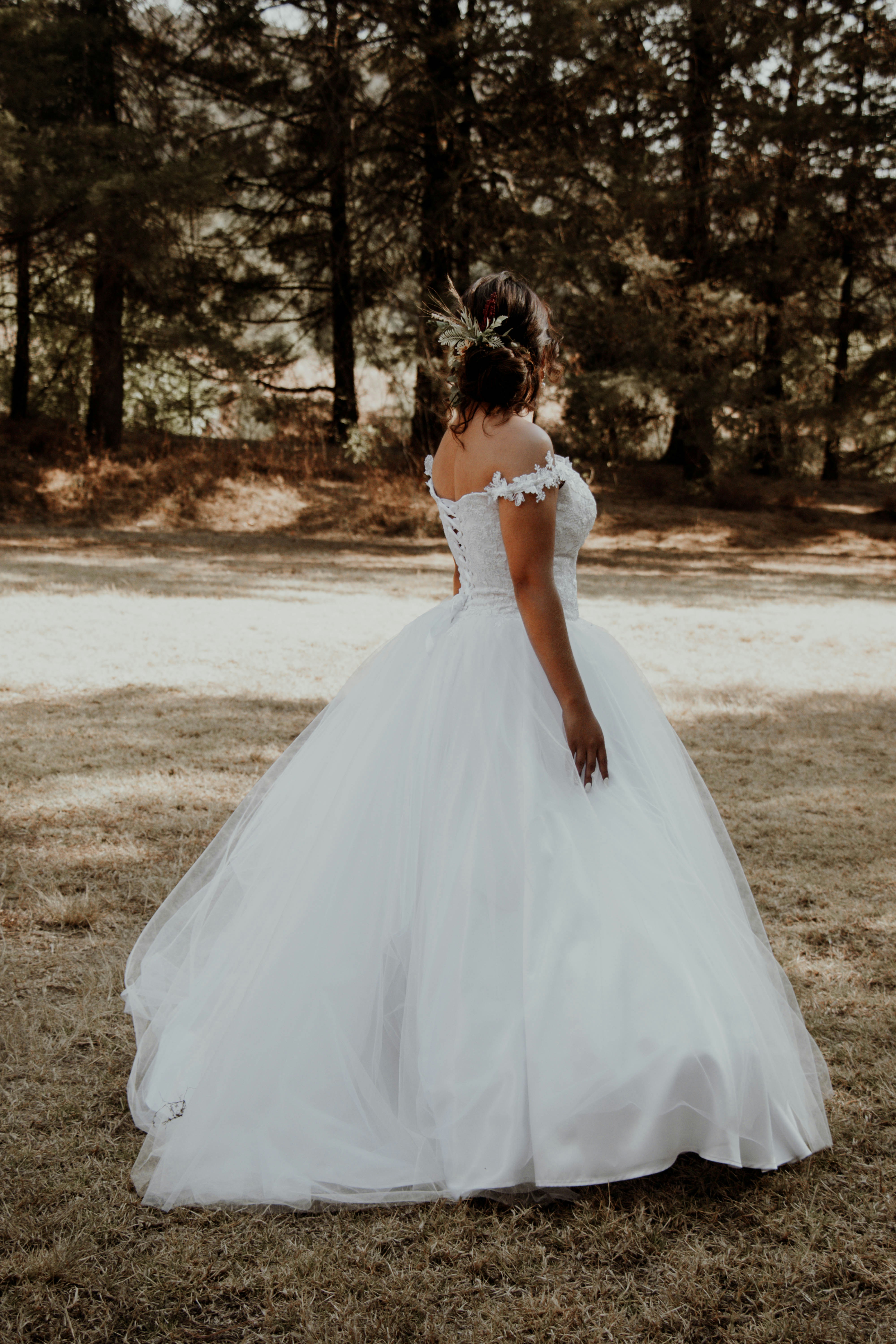 Newlyweds sharing a quiet moment together on their wedding day